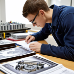 **

A mechanical design engineer diligently studying textbooks and past exam papers for the machine design engineering qualification. Focus on the dedicated study environment and learning materials.

**
