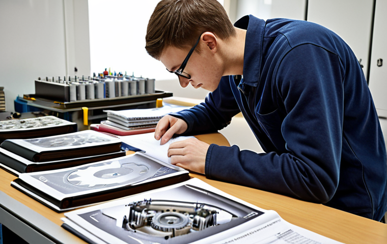 **

A mechanical design engineer diligently studying textbooks and past exam papers for the machine design engineering qualification. Focus on the dedicated study environment and learning materials.

**