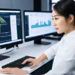 기계설계분야에서 자격증의 취업 경쟁력 - **Prompt:** A highly skilled Japanese mechanical design engineer, female, in her late 20s, with a fo...