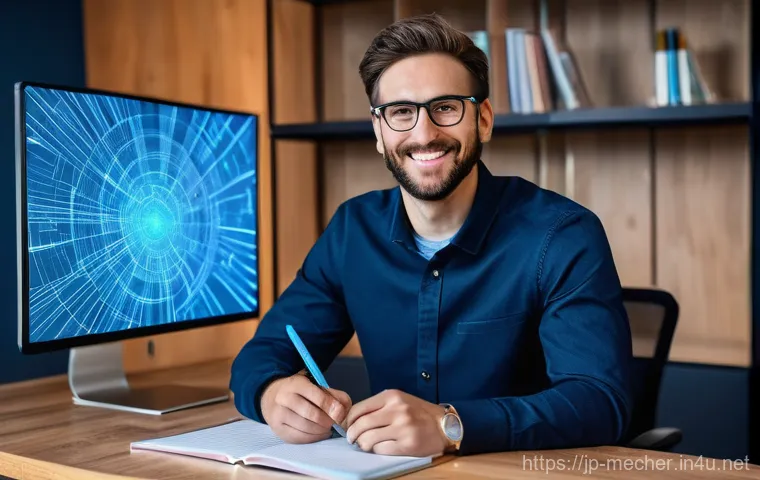 기계설계기사 연봉 협상 전략 - **The Leader/Generalist (center):** An experienced engineer in their late 30s to early 40s, gesturin...