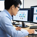 Home 19 기계설계분야 해외 취업 성공 사례 - A professional Japanese mechanical design engineer working collaboratively in a modern, multicultura...